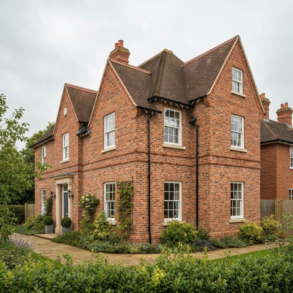 Completed new build brick house in East Sussex
