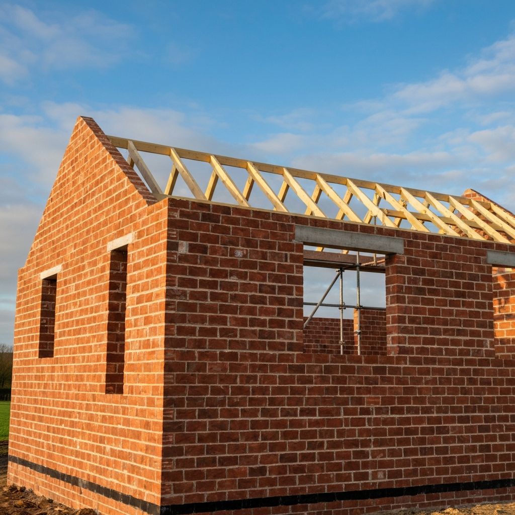 New build residential construction by L.J.O' Brickwork